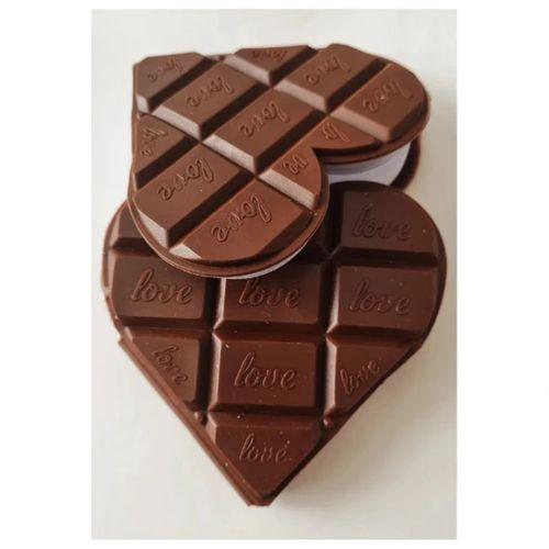 Kalp Tasarımlı Çikolata Not Defteri