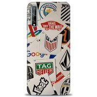 Huawei Y8P Kılıf HD Baskılı Kılıf - Off The Wall + Tam Ekran Koruyucu