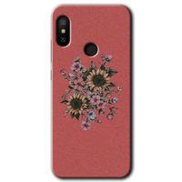 Xiaomi Redmi Note 6 Pro HD Baskılı Kılıf + 9D Tam Ekran Koruyucu - Retro Çiçek