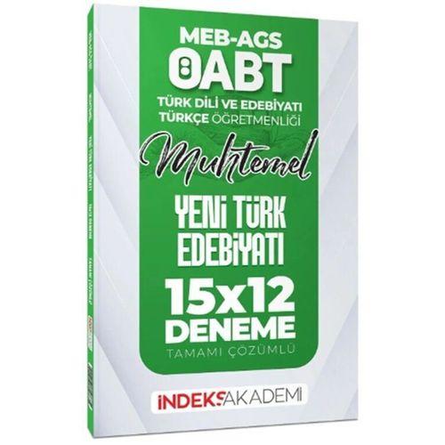 2025 ÖABT MEB AGS Muhtemel Türk Dili Edebiyatı Türkçe Yeni Türk Edebiyatı 15 x 12 Deneme İndeks Akademi
