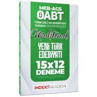 2025 ÖABT MEB AGS Muhtemel Türk Dili Edebiyatı Türkçe Yeni Türk Edebiyatı 15 x 12 Deneme İndeks Akademi