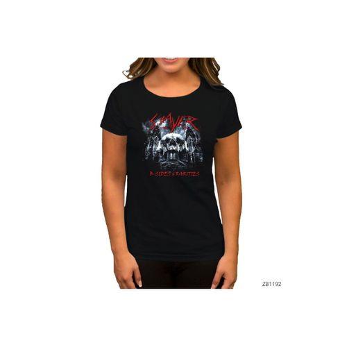 Slayer B-Sides Siyah Kadın Tişört
