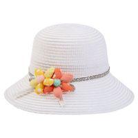 Kitti Bebe Hasır Şapka (2-6 Yaş) Y24700-03 Beyaz