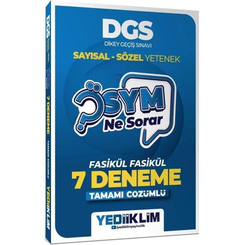 2027 DGS Sayısal Sözel Yetenek ÖSYM Ne Sorar Tamamı Çözümlü Fasikül 7 Deneme Yediiklim