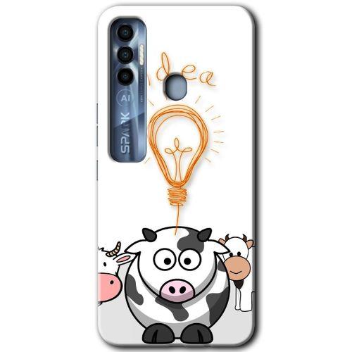 Tecno Spark 7 Pro Kılıf HD Desen Baskılı Arka Kapak - İdea Lamp