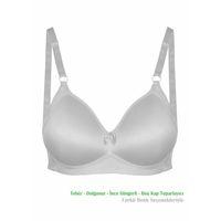 Alışveriş Meydanı Kadın Gri Toparlayıcı Küçültücü Balensiz Boş Kap Sütyen