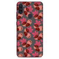 Frutix Kestane 02 Samsung Galaxy M11 Kılıf Desenli Silikon