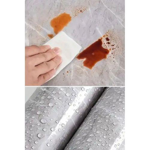 Mermer Desenli Sticker Folyo Atina Grisi 60cm*5mt T04
