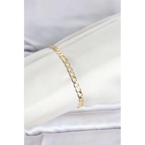 CM 14K Gold Renk Halka Zincir Model Kadın Bileklik