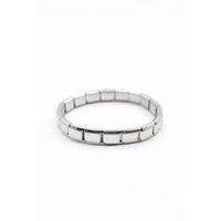 Lastikli Çelik Bileklik - Gümüş