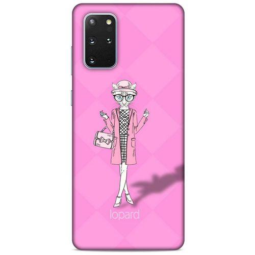 Samsung Galaxy S20 Plus Kılıf FunnyMaX (21) Koruyucu Kapak Şeker Pembe Kedi