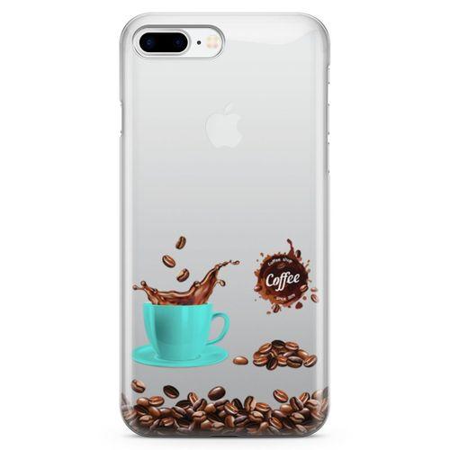Apple iPhone 7 Plus Kılıf Coffe Time Arka Kapak Koruma Desenli Full Koruyucu