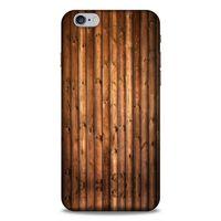 Lopard Apple Iphone 6S Plus Uyumlu Kılıf Wood'X (9) Kılıf Baskılı