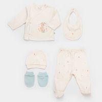 Bibaby Biorganic Save The Seahorse 5'Li Hastane Çıkış Seti 62340 Bej-Mint