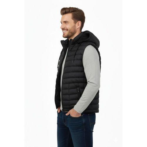 Erkek Büyük Beden Kapüşonlu Spor Yelek 5001 BGL-ST04896