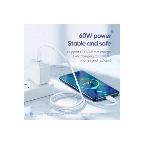 JOYROOM 60W TYP C TO TYP C 1 METRE KABLO