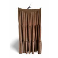 Beli Lastikli Bürümcek Kumaş Etek Anne Eteği Uzun Namaz Eteği Koyu Yeşil 44-52 beden