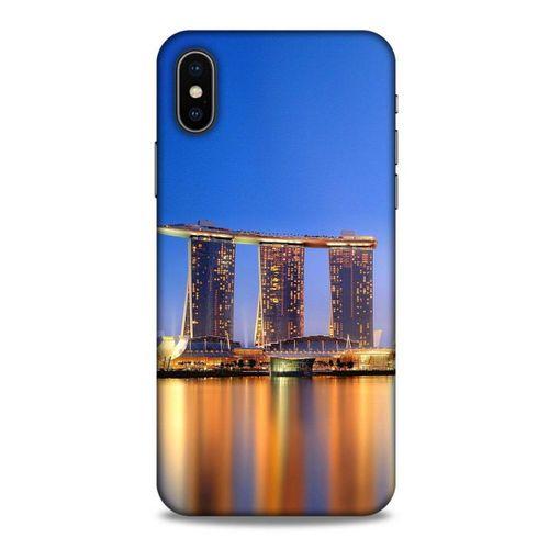 Apple iPhone XS Kılıf Dünya Mimarisi (46) Core Armor Kılıf Marina Bay Sands Singapur