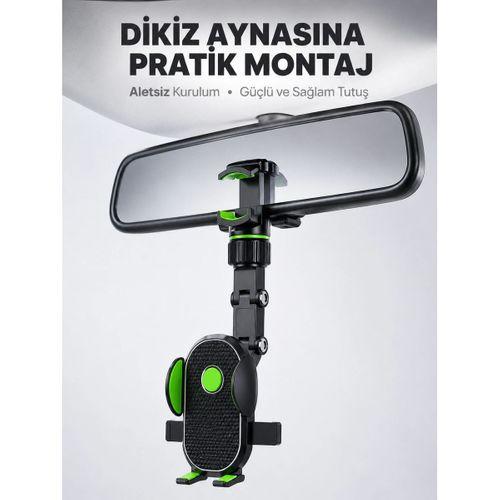 Dikiz Aynasına Takılan Telefon Tutucu Ayarlanabilir Çok Yönlü Araç Aksesuarı Yeni Nesil