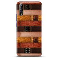 Casper Via F3 Kılıf Patchwork (33) Hybrid Kılıf Kahve Toz Pembe