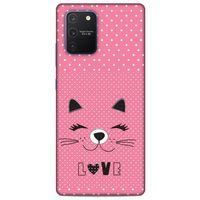 Lopard Samsung Galaxy S10 Lite Uyumlu Kılıf Kediler (14) Lansman Kılıf Love Cat