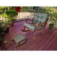 Saltanat Sallanan Sandalye Puf Takım Gürgen Ahşap Emzirme Koltuk