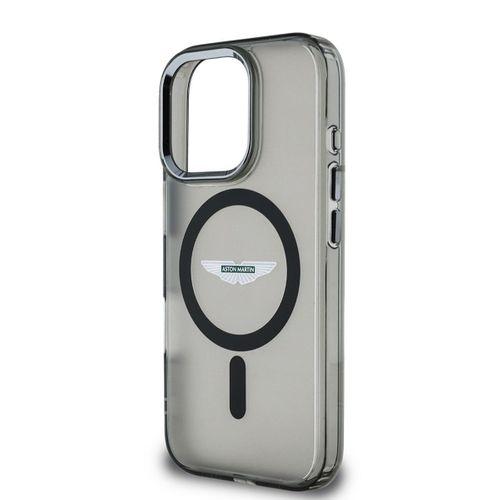 Apple iPhone 16 Pro Max Kılıf Aston Martin Orjinal Lisanslı M-safe Şarj Özellikli IML Baskı Logolu Buzlu Kapak