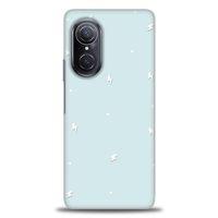Huawei Nova 9 SE Kılıf HD Baskılı Kılıf - Beyaz Şimşekler + Tam Ekran Koruyucu