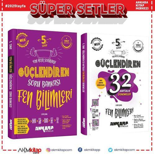 Ankara Yayıncılık 5.Sınıf Fen Bilimleri Güçlendiren Soru Bankası ve 32 Haftalık Deneme Seti 2 Kitap