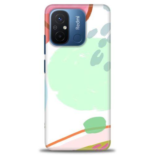Xiaomi Redmi 12C Kılıf HD Baskılı Kılıf - Benekli + Tam Ekran Koruyucu