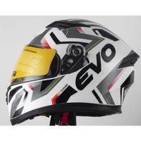 SEVGENT Kask Çeneli Gözlüklü Evo Siyah-Gri-Beyaz 31610 -M-