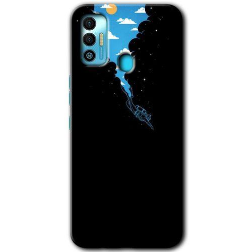 Tecno Spark 7T HD Baskılı Kılıf + 9D Tam Ekran Koruyucu - Derinlere Yolculuk