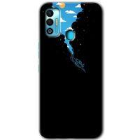 Tecno Spark 7T HD Baskılı Kılıf + 9D Tam Ekran Koruyucu - Derinlere Yolculuk