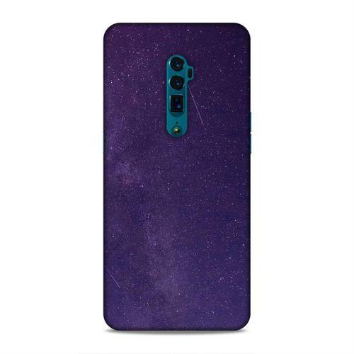 Oppo Reno 10x Zoom Kılıf Mor Geceler Arka Kapak Silikon Koruma Full Koruyucu