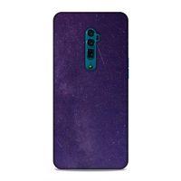 Oppo Reno 10x Zoom Kılıf Mor Geceler Arka Kapak Silikon Koruma Full Koruyucu