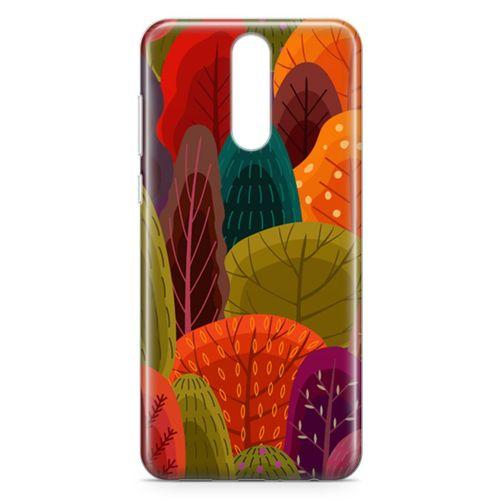 Huawei Mate 10 Lite Kılıf Renkli Orman Arka Kapak Koruma Desenli Full Koruyucu