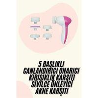 5 Başlıklı Titreşimli Cilt Temizleme Seti Canlandırıcı Ve Onarıcı