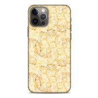 Mermer Desenli (49) Tema Ultra Silikon Kılıf Gold Apple iPhone 12 Pro Kılıf