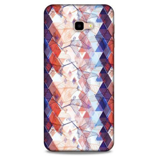 Samsung Galaxy J4 Plus Kılıf Pastel Renkler (3) Kapak Kırmızı Lacivert