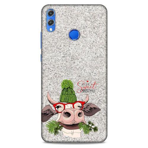 Animax Bereli İnek Huawei Honor 8x Kılıf Desenli Silikon