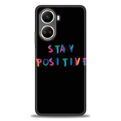 Realme C55 Kılıf HD Baskılı Kılıf - Stay Positive + Tam Ekran Koruyucu