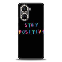 Realme C55 Kılıf HD Baskılı Kılıf - Stay Positive + Tam Ekran Koruyucu