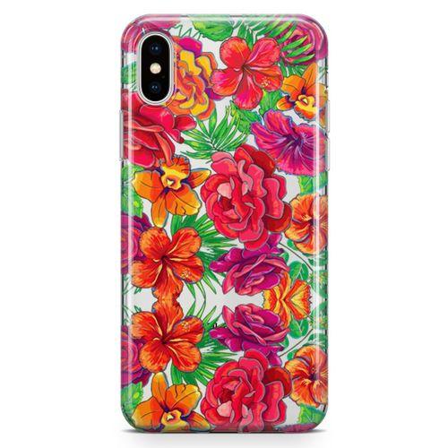 Apple iPhone XS Kılıf Yeşil Bahar Arka Kapak Koruma Desenli Full Koruyucu