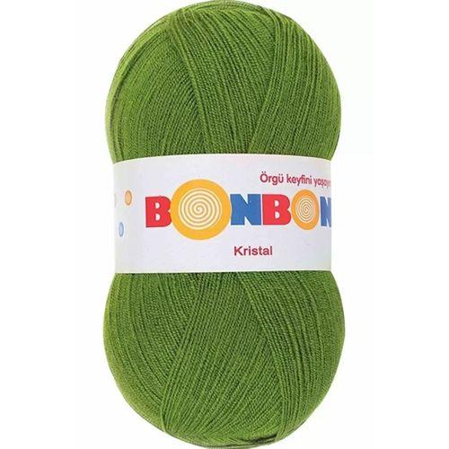 1 Adet Kristal El Örgü Lif İpi Çam Yeşili 98235