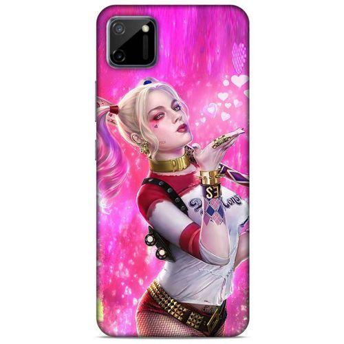 Realme C11 Uyumlu Kılıf Harley Quinn (4) Koruma Kılıfı Fuşya