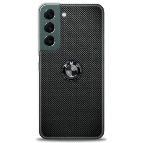 Samsung Galaxy S22 Kılıf HD Baskılı Kılıf - Bmw Siyah + Tam Ekran Koruyucu
