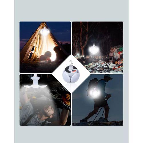 Güneş Enerjili Usb Şarj Edilebilir 5 Modlu Katlanabilir Led Kamp Işığı