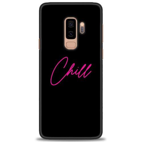 Samsung Galaxy S9 Plus Kılıf HD Baskılı Kılıf - Chill + Tam Ekran Koruyucu