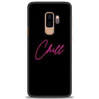 Samsung Galaxy S9 Plus Kılıf HD Baskılı Kılıf - Chill + Tam Ekran Koruyucu
