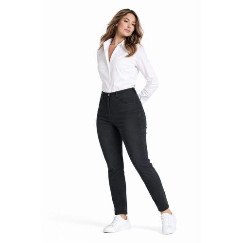 Kadın Bilek Jean Pantolon Beli Lastikli Düğmeli BGL-ST05384